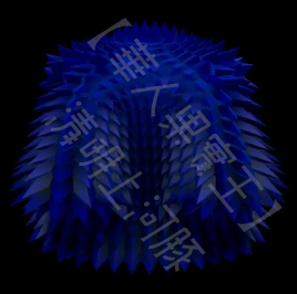 Blue Spikey Coat