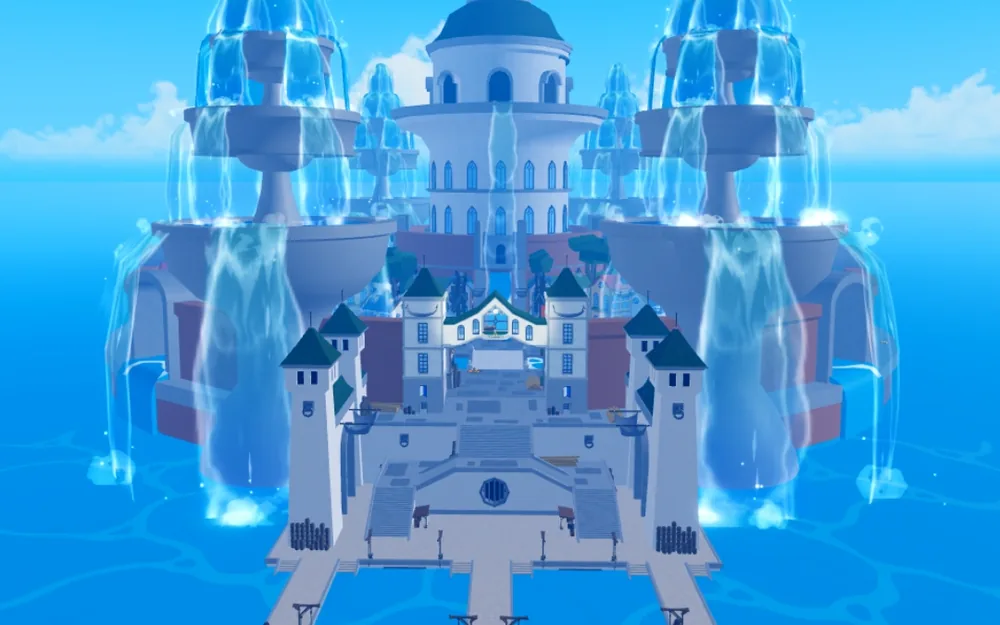 噴泉城（Fountain City）的遊戲畫面