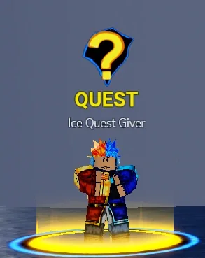 冰區任務 NPC（Ice Quest Giver）的遊戲角色圖