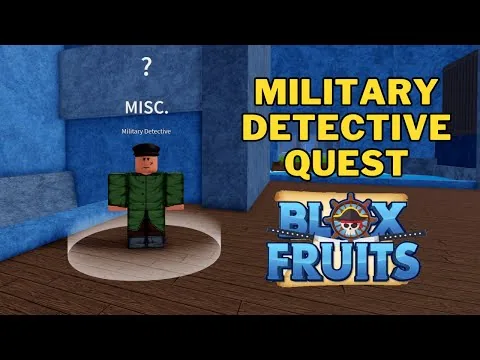 影片縮圖：How To Do Military Detective Quest in Blox Fruits | How To Go To Second Sea?