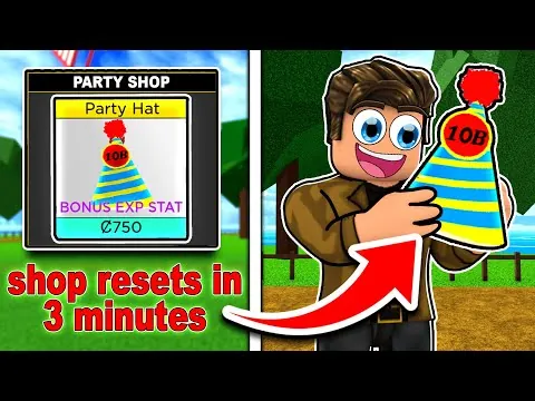 影片縮圖：Race to Unlock 10 BILLION Event Party Hat! (Roblox Blox Fruits)