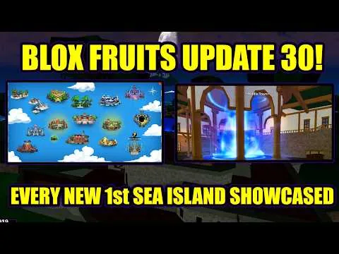 影片縮圖：Every New Reworked First Sea Island in Blox Fruits Update 30!