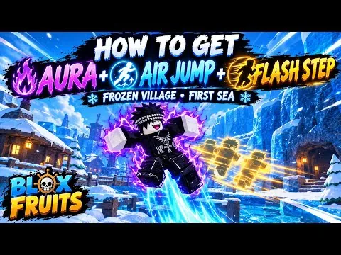 影片縮圖：How to Get AURA & AIR JUMP in Blox Fruits (Ability Teacher Location Guide)