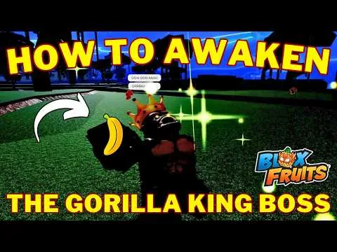 影片縮圖：How To Awaken The Gorilla King Jungle Boss in Blox Fruits (Full Guide)