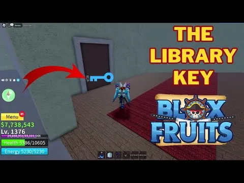 影片縮圖：How To Get & Use Library Key in Blox Fruits | Unlock The Library Room