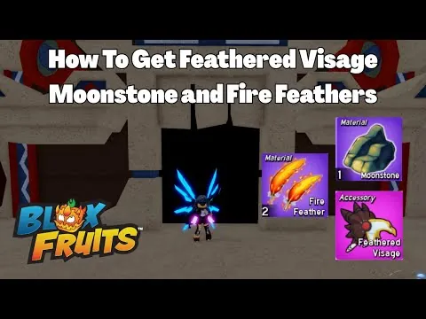 影片縮圖：How To Get Moonstone / Fire Feathers / Feathered Visage / Eagle Skins Blox Fruits Tyrant of the Sky