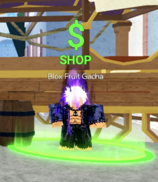 果實轉蛋(Blox Fruit Gacha)NPC,活動期間和他對話就能選夏日磁鐵轉蛋