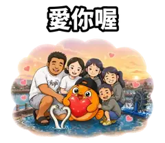 雲林三寶鰻第二彈聯名貼圖愛你喔